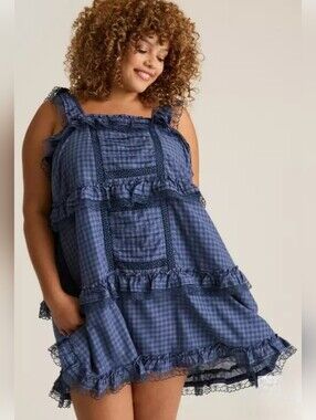 NWT Torrid 2 Festi Open Back Tiered Dress 2009-